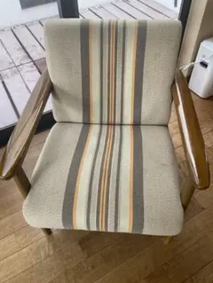 カリモクKチェア 1シーターws1150BW 1人掛けソファ 黒1998年製