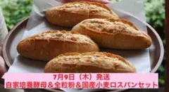 2品出品　7月9日発送　国産小麦＆全粒粉＆自家培養酵母ロスパンセット②のサムネイル