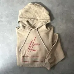 ヴィンテージ ベージュ プリント スウェット パーカー レッド 赤 ビンテージ