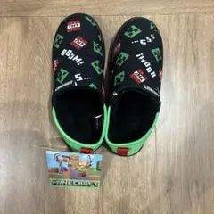 Minecraft マイクラ　ボアシューズ　スリッポン 21.0cm ブラック