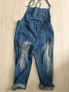 デニムサロペット オーバーオール 4L