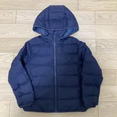 UNIQLO ウォームパデッドウォッシャブルパーカー　130cm ネイビー