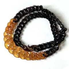 美品✨本鼈甲 白甲 オレンジ甲 黒甲 喜平 グラデーションネックレス