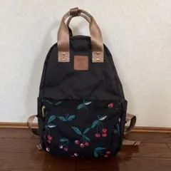 anello×Wpcチェリー柄ナイロンリュック