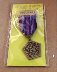 嵐 デジタリアンツアー メダルブローチ 会場限定札幌 紫色