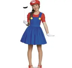 ハロウィン コスプレ 衣装 仮装マリオ 2点セット 女性用150〜165