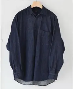 COMOLI 23AW デニム コモリ シャツ , Navy サイズ2