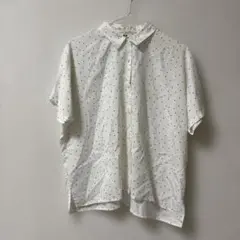 UNIQLO 半袖ドット柄シャツ Sサイズ
