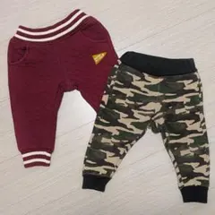 【BREEZE】迷彩柄とキルティングパンツ 2点セット 男の子 80cm