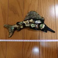 アバロンシェル カジキ 置物 壁掛け インテリア