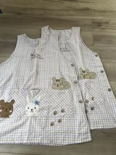 保育士　エプロン　2枚セット