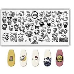 ネイル プレート　スタンプ　ハローキティ　ロゴネイル　簡単ネイル パーツ ②