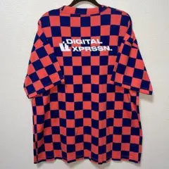 ZARA ザラ　チェック柄　オーバーサイズTシャツ　トップス　42 XL