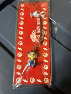不二家 ペコちゃん ストラップ 신품 미개봉 마스코트