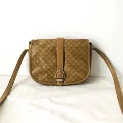 [美品]セリーヌ　ショルダーバッグ　マカダム　ベージュ　トリオンフ　pvc