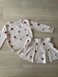 H&M ドット柄ニットセット