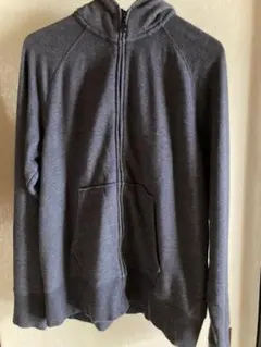 無印良品　パーカー　ブルーグレー