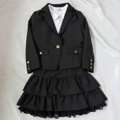 美品 ELLE 卒服 女の子 3点セット セットアップ スーツ 金ボタンのサムネイル