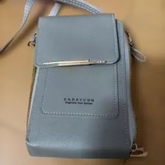 ENDAYCON スマホショルダーバッグ グレー