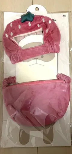 新品未開封 スリコ 親ぬいぐるみかぶりものとBAGセット いちご スリーコインズ