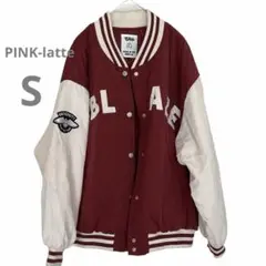 PINK-latte◇◆スタジャン 中綿 レッド Sサイズ