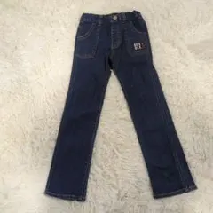 DOUBLE.B 　デニムパンツ　130cm 刺繍入り