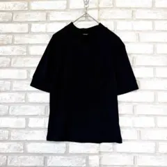 マジェスティックレゴン　ハイネック リブカットソー 紺　リボン　Sのサムネイル