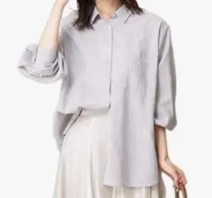 avv ストライプブラウス　a.v.v