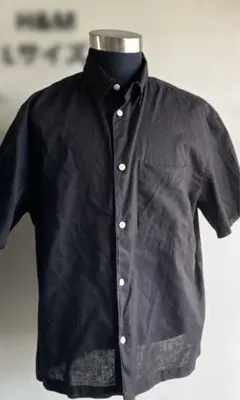 半袖シャツ　黒色　Lサイズ　H&M