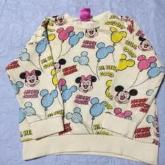 ミッキーマウス バルーン柄 トレーナー 100cm