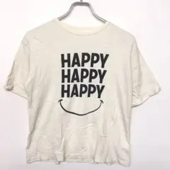SMOOTHY ドメスティック キッズ古着 HAPPYプリント Tシャツのサムネイル