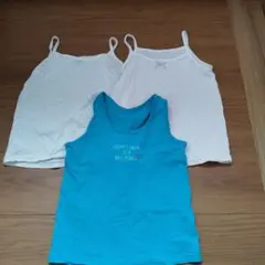 女の子向けタンクトップ　キャミソール3枚セット