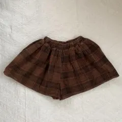 チェックキュロットパンツ