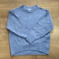 chocol raffine robe ブルー ニットセーター　冬