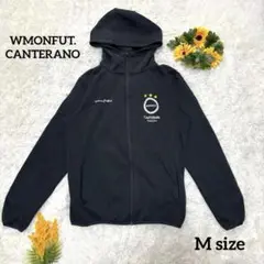 【WMONFUT. CANTERANO】フード付きパーカー【M】ブラック 長袖