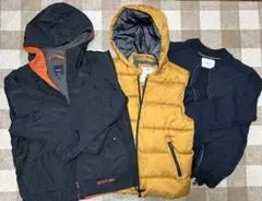 ZARA ダウンベスト Gapジャケット 130サイズ ネイビー/オレンジ