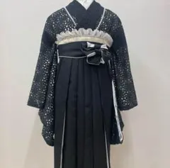 レース着物　バイカラー袴　レースフリル　パール　5点セット　新品　卒業式　卒業袴 レース着物 バイカラー袴 レースフリル パール 5点セット 新品