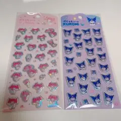 サンリオ マイメロディ クロミ ぷくっとシール 2枚セット