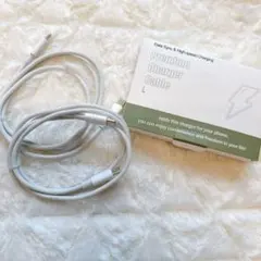 2本セット USBC/TypeC to TypeC ケーブル 1Mホワイト