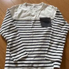 GLOBAL WORK ストライプ長袖カットソー 120