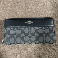 COACH モノグラム柄 長財布 ブラック