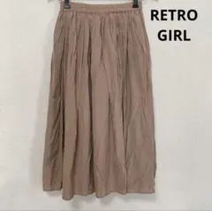 RETRO GIRL 裏地付きフレアスカート