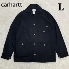 【美品】Carhartt カーハート ワークジャケット カバーオール シャツ 黒