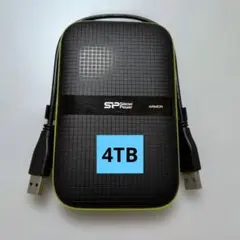 4TB HDD　Silicon Power ARMOR ポータブルHDD
