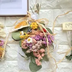 ⑧ ナチュラルスワッグ ドライフラワー FLOWER ミニブーケのおまけ付き