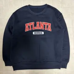 SHEIN ATLANTA GEORGIA スウェット ネイビー S