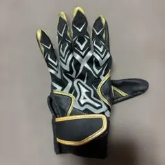 MIZUNO ミズノ バッティンググローブ ブラック×ゴールド　サイズJS