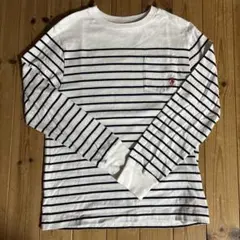 ポロラルフローレン　ボーダー長袖Ｔシャツ　ホワイト　150