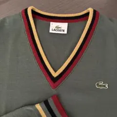 LACOSTE Vネックニットセーター