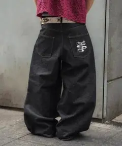 ザッツライフ TS logo Rigid Baggy Denim pants